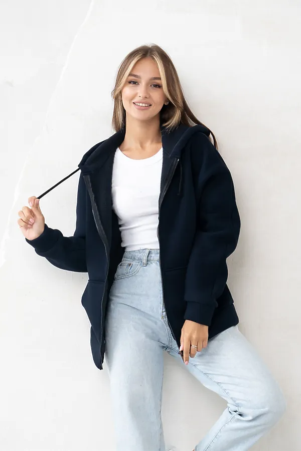 Толстовка BINITA, темно-синяя - фото 2