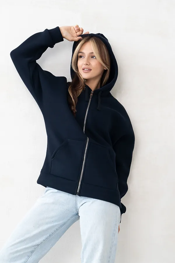 Толстовка BINITA, темно-синяя - фото 2