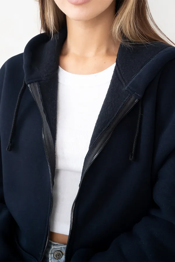 Толстовка BINITA, темно-синяя - фото 2