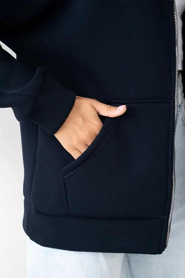 Толстовка BINITA, темно-синяя - фото 2