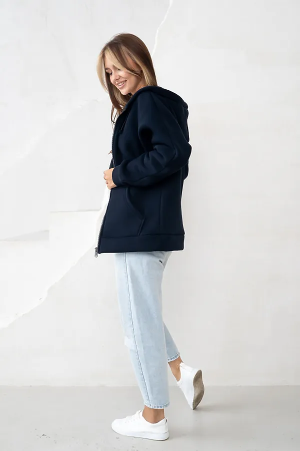 Толстовка BINITA, темно-синяя - фото 2