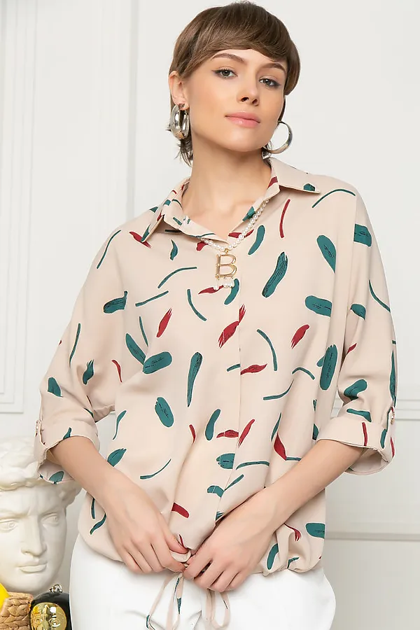 Блуза BELLOVERA, бежевый - фото 2