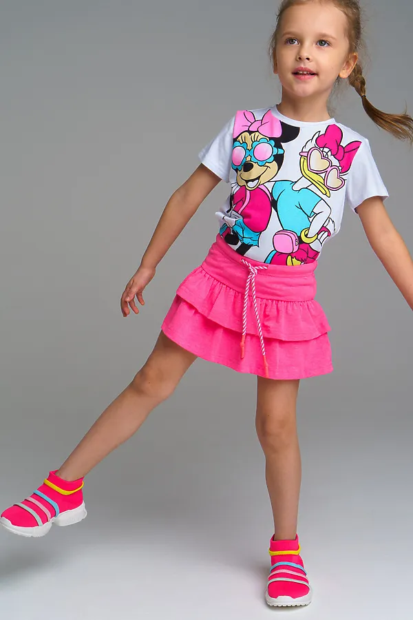 Юбка-шорты PLAYTODAY, фуксия - фото 2