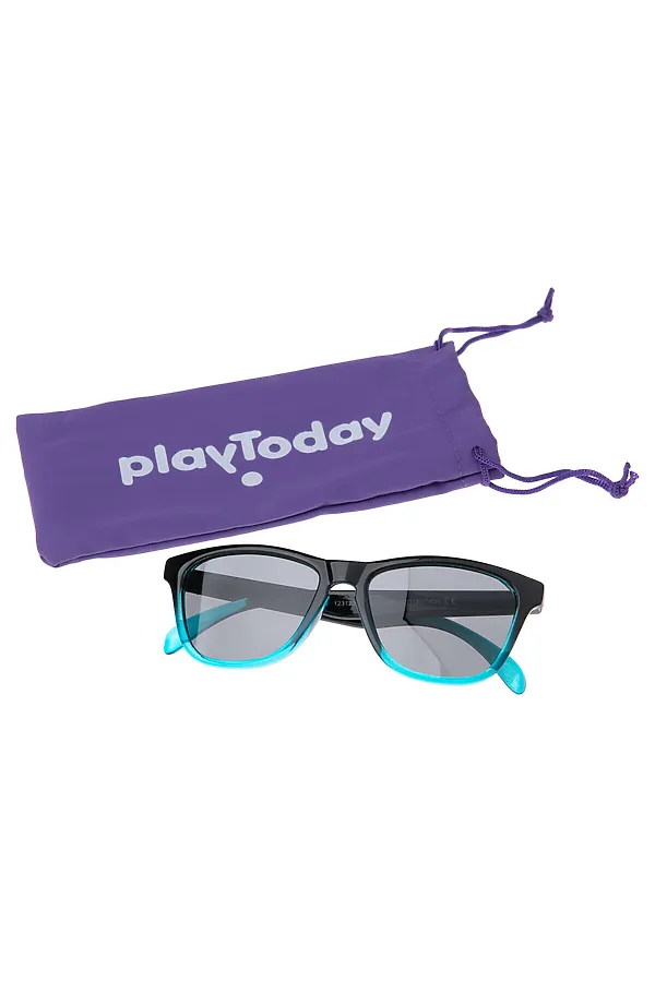 Солнцезащитные очки PLAYTODAY, черный,голубой - фото 2