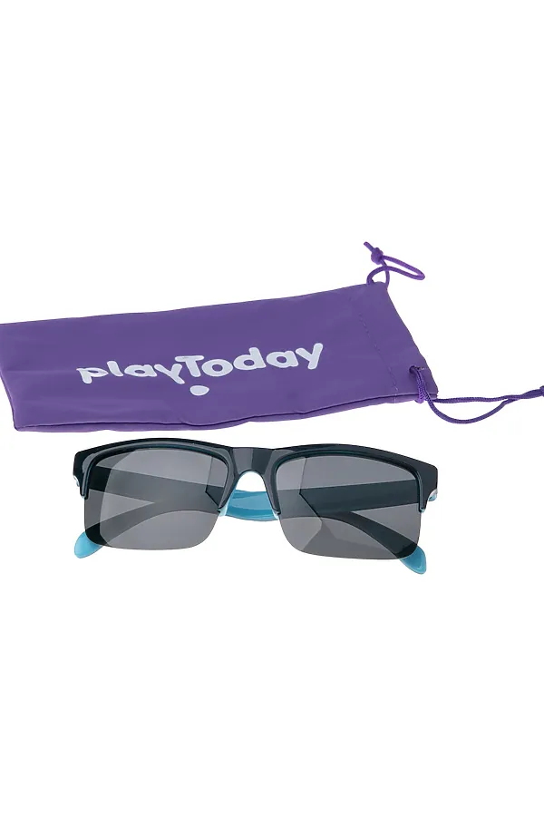 Солнцезащитные очки PLAYTODAY, черный,голубой - фото 2