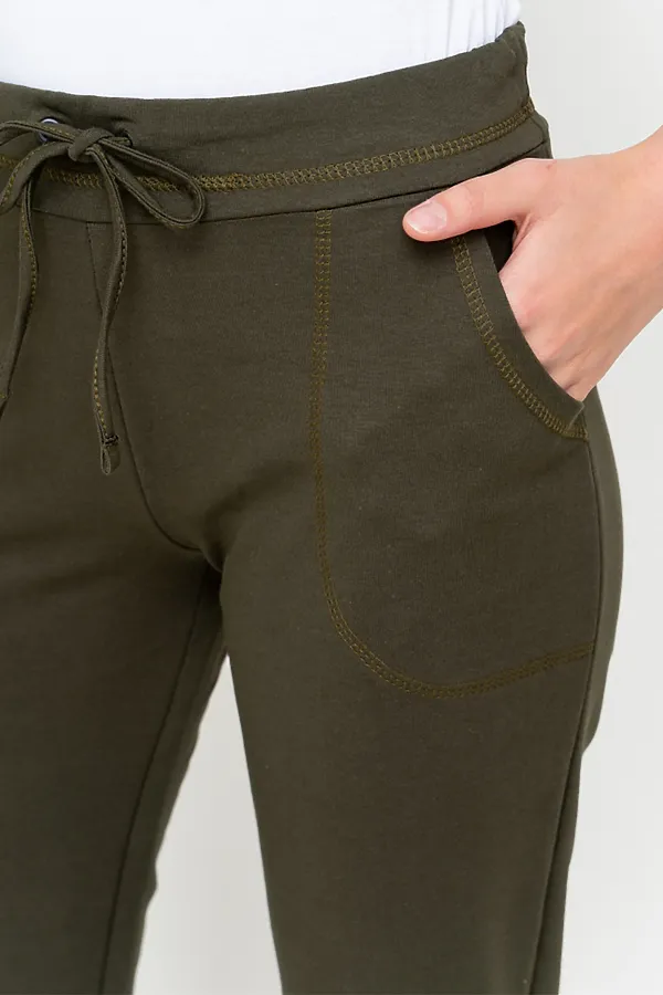 Брюки BINITA, зеленые - фото 2