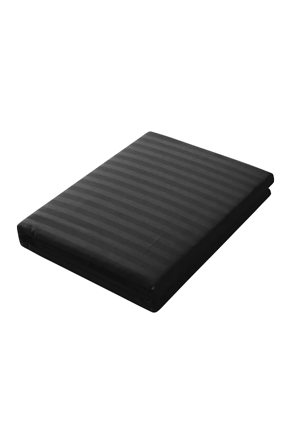 Простыня "Verossa" Stripe 180/215 Black NORDTEX, black - фото 2
