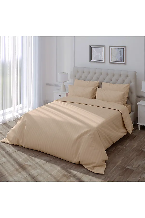 Простыня "Verossa" Stripe 240/260 Bronze NORDTEX, bronze - фото 2