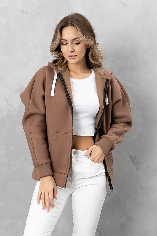 Толстовка BINITA, кофейный - фото 2