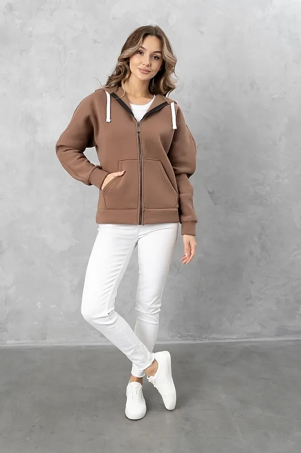 Толстовка BINITA, кофейный - фото 2