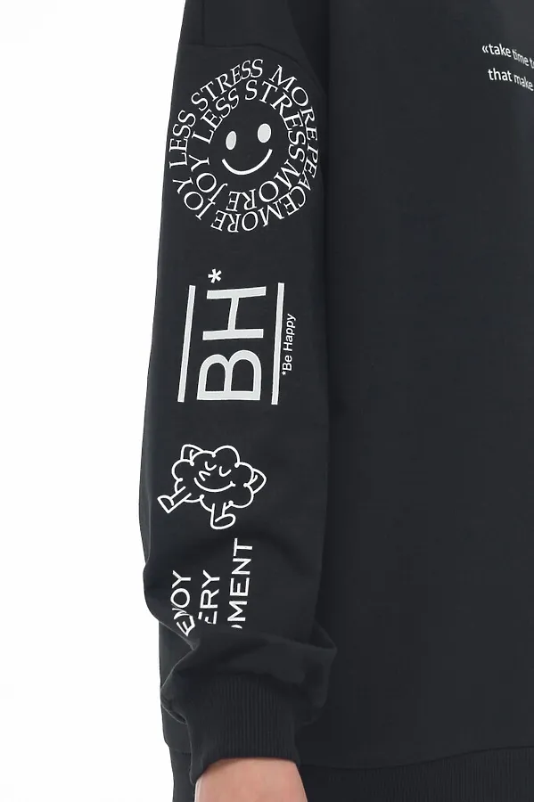 Свитшот  PELICAN, черный - фото 2