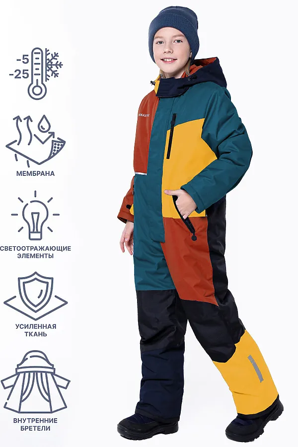 Комбинезон NIKASTYLE, терракотовый/эвкалипт - фото 2