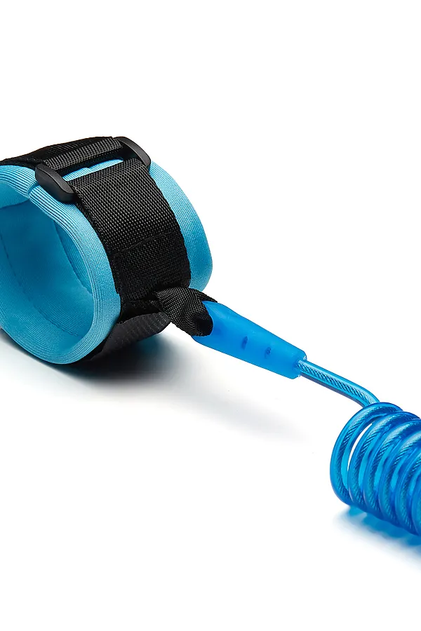 Поводок безопасности 2 м на пружине "Чилли Вилли" Nothing But Love, черный, светло-синий - фото 2