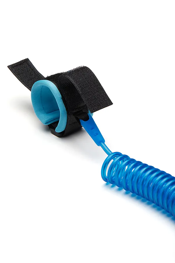 Поводок безопасности 2 м на пружине "Чилли Вилли" Nothing But Love, черный, светло-синий - фото 2