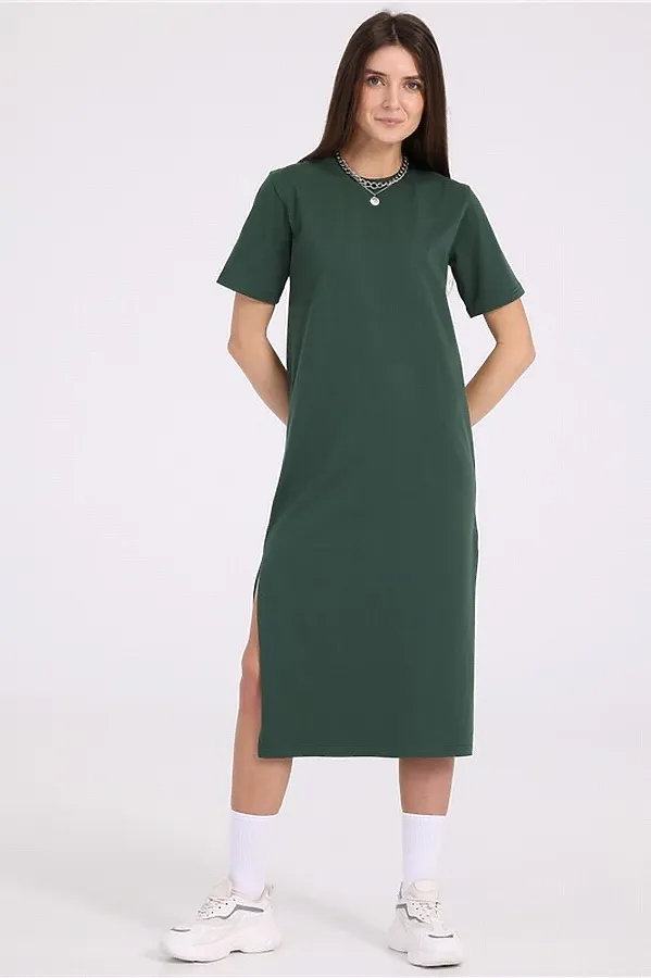 Платье АПРЕЛЬ, темно-зеленый204 - фото 2