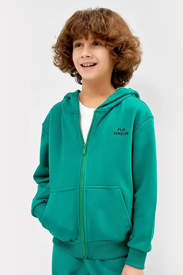 Жакет  MARK FORMELLE, зеленый +печать - фото 2