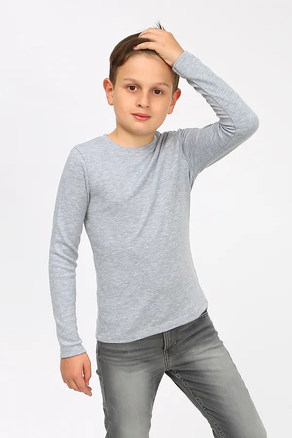 Лонгслив KIP, серый - фото 2