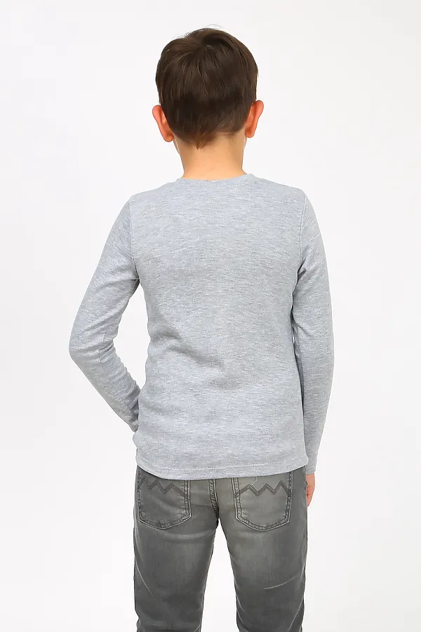 Лонгслив KIP, серый - фото 2