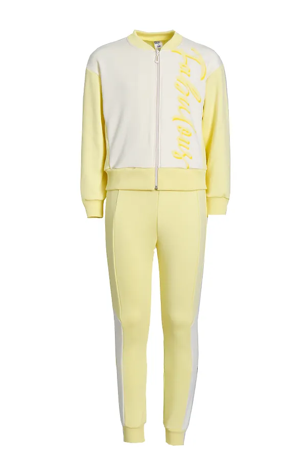 Костюм (Толстовка+Брюки) KIP, светло-жёлтый - фото 2