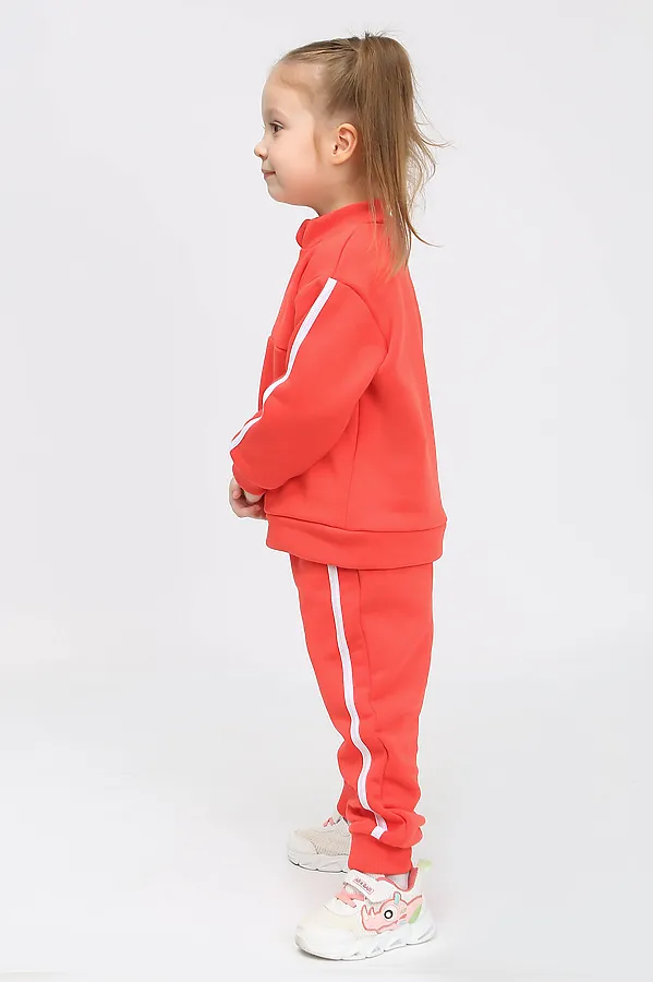 Костюм (Свитшот+Брюки) ИВАШКА, кораллово-оранжевый - фото 2