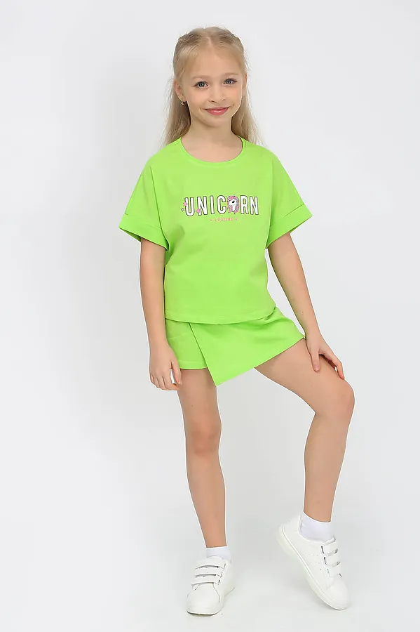 Костюм (Футболка+Шорты) ИВАШКА, салатовый - фото 2