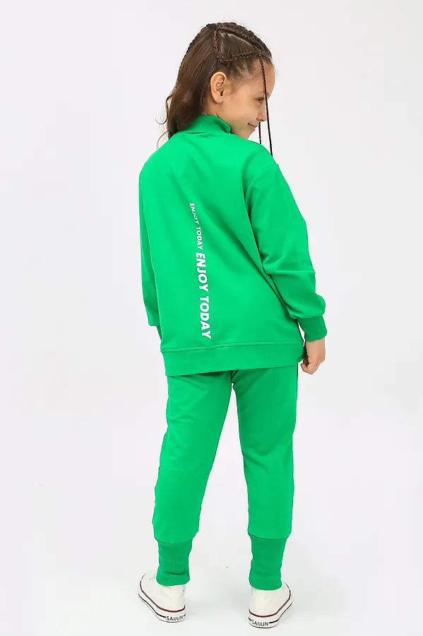 Костюм (Толсовка+Брюки) ИВАШКА, зелёный - фото 2