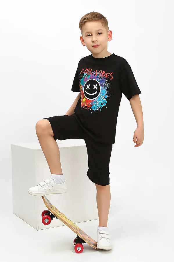 Костюм (Футболка+Шорты) ИВАШКА, чёрный - фото 2