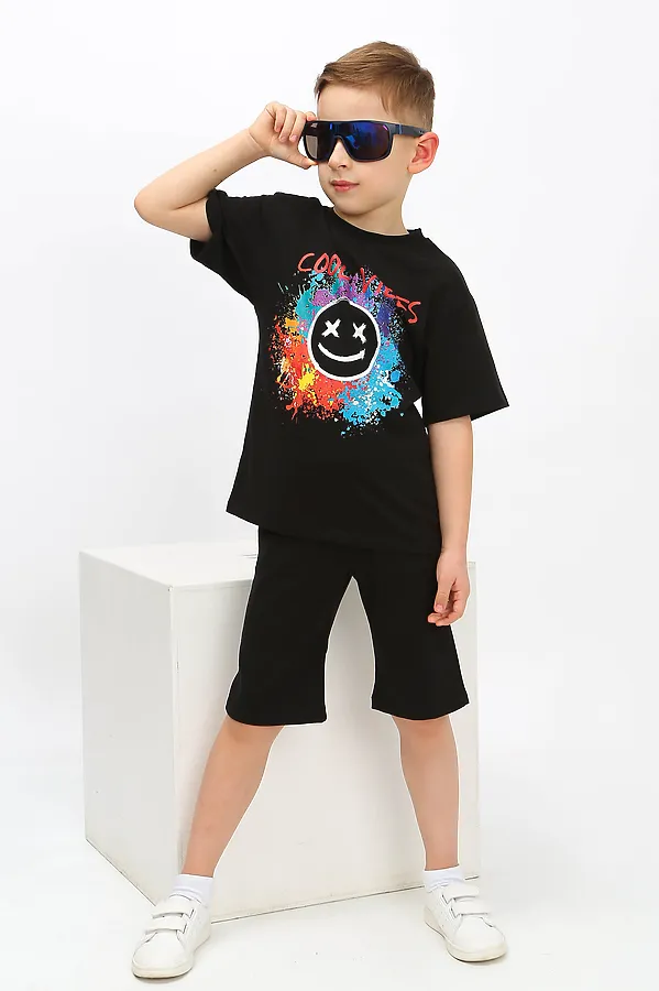 Костюм (Футболка+Шорты) ИВАШКА, чёрный - фото 2