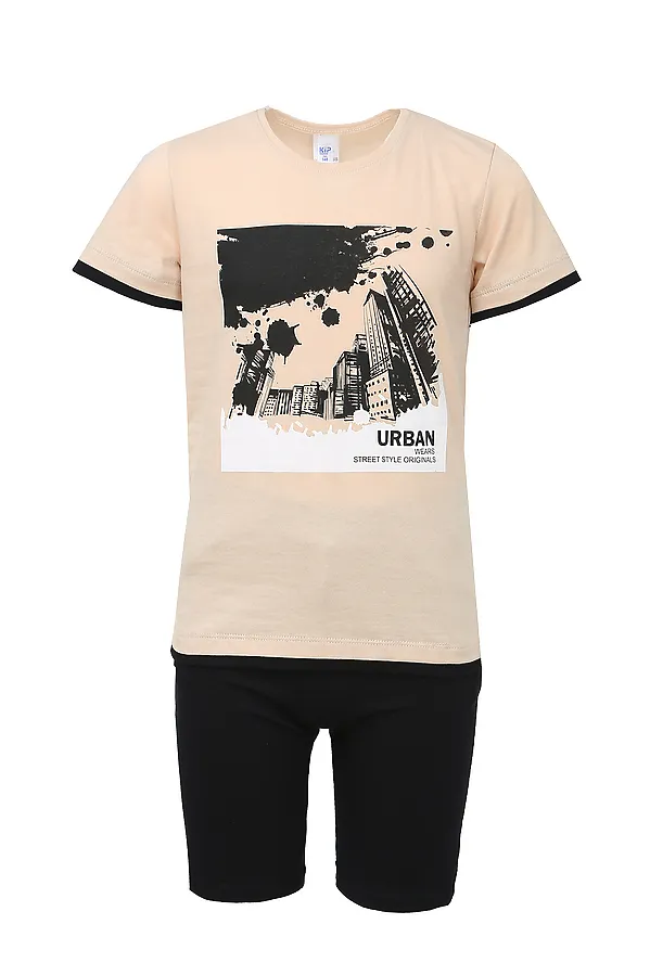 Костюм (Футболка+Шорты) KIP, бежевый - фото 2