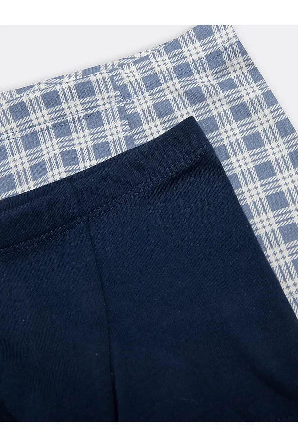 Трусы 2шт. MARK FORMELLE, синяя клетка +т.синий - фото 2