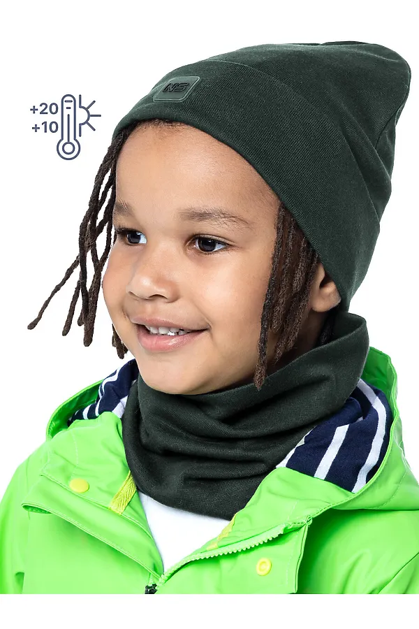 Комплект (Шапка+Снуд) NIKASTYLE, хаки - фото 2