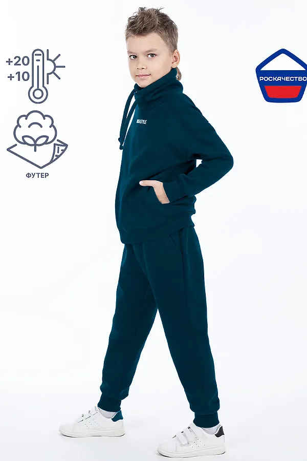 Костюм (Худи+Брюки) NIKASTYLE, атлантик - фото 2
