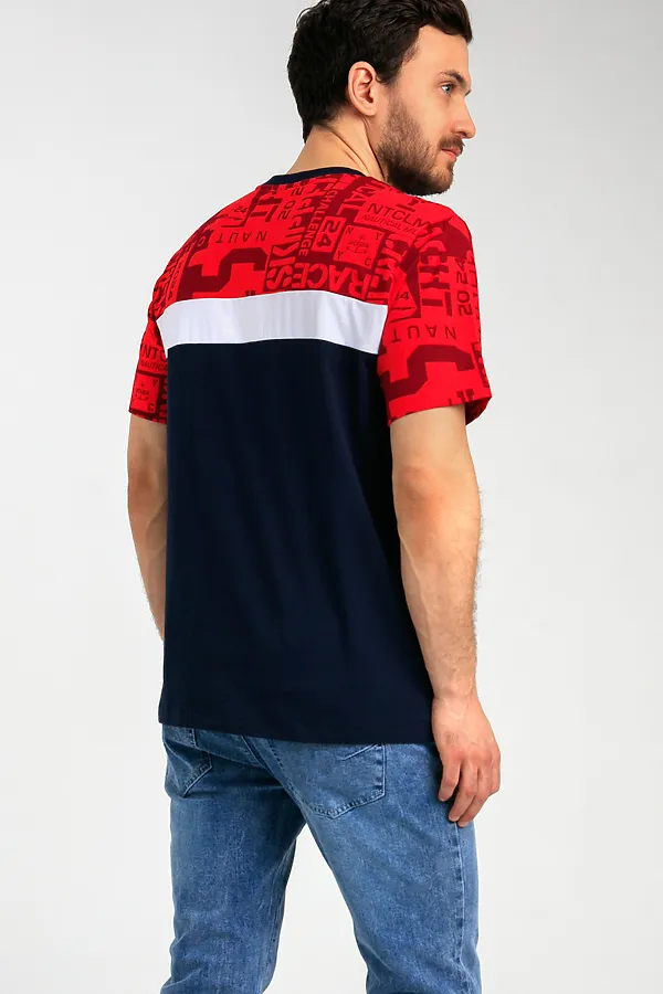Футболка PLAYTODAY, тёмно-синий,красный,белый - фото 2
