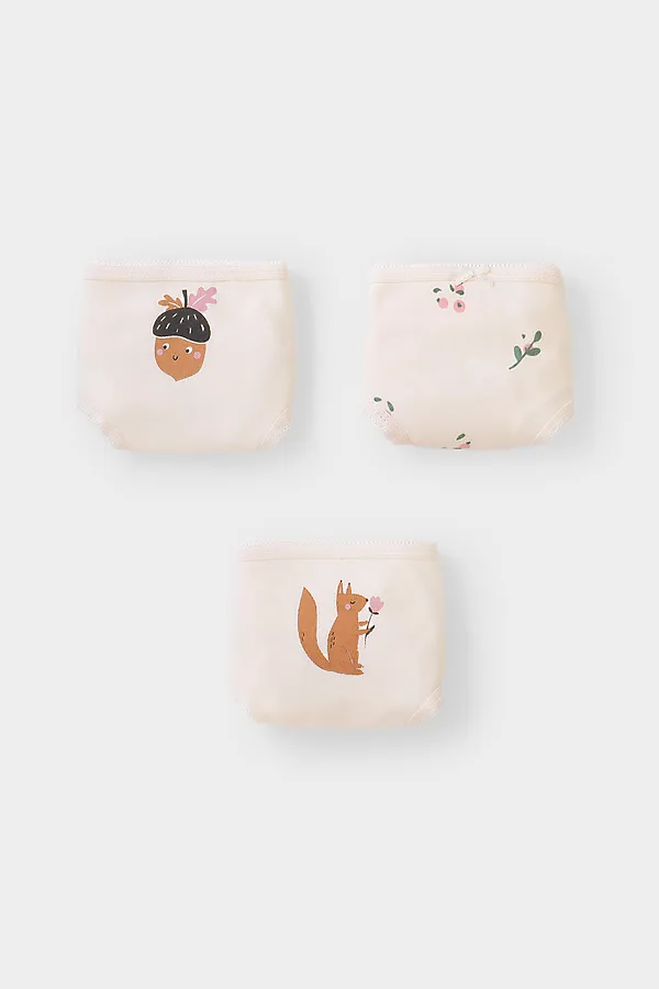 Трусы 3 шт. CROCKID, сливки,ягодная полянка - фото 2