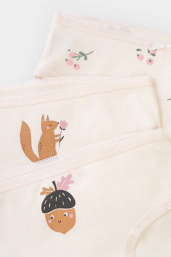 Трусы 3 шт. CROCKID, сливки,ягодная полянка - фото 2