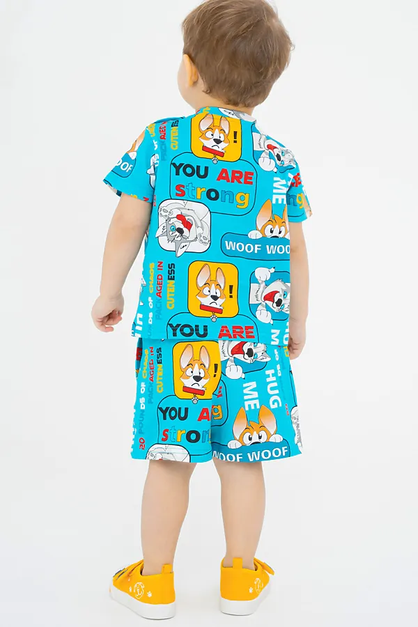 Комплект (футболка+шорты) PLAYTODAY, разноцветный - фото 2