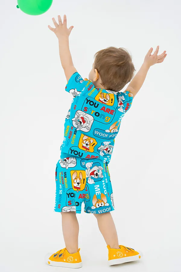 Комплект (футболка+шорты) PLAYTODAY, разноцветный - фото 2