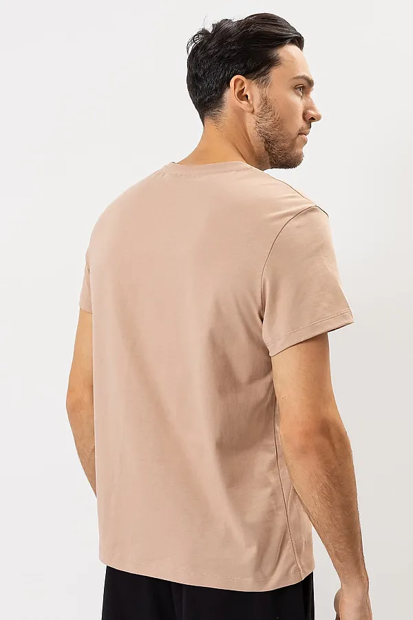 Футболка MARK FORMELLE, кофейный +печать - фото 2