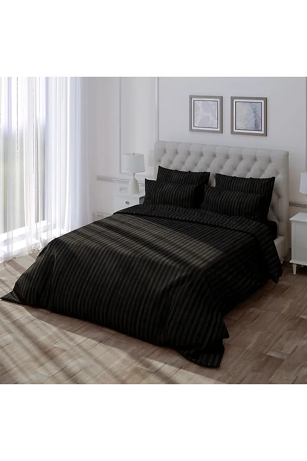 Набор Наволочек "Verossa" Stripe 70/70 Black NORDTEX, black - фото 2