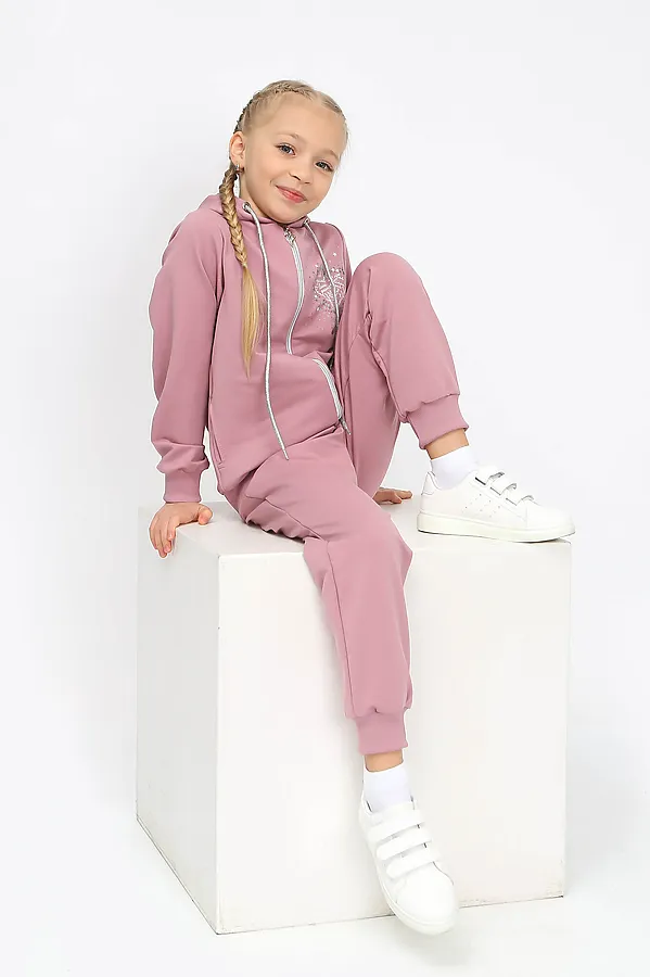 Костюм (Толстовка+Брюки) ИВАШКА, пыльная роза - фото 2