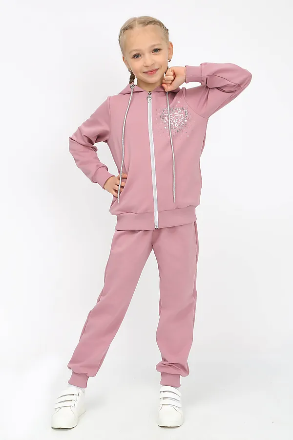 Костюм (Толстовка+Брюки) ИВАШКА, пыльная роза - фото 2