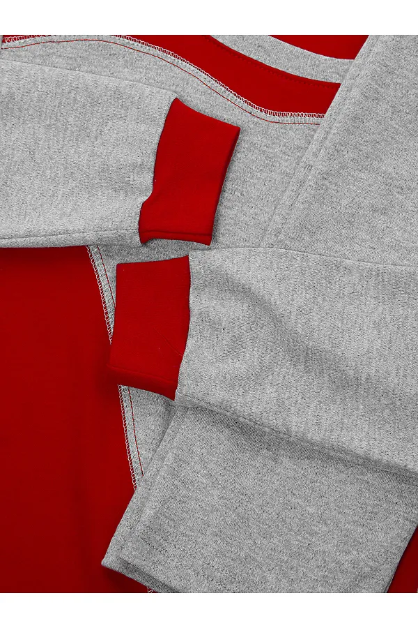 Костюм (Свитшот+Брюки) M&D, красный - фото 2