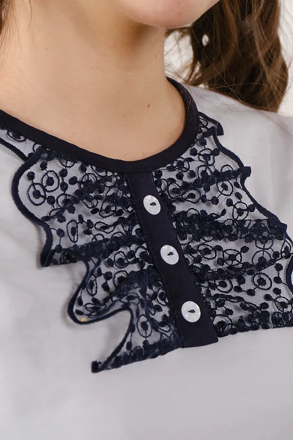 Блуза NOTA BENE, серый - фото 2