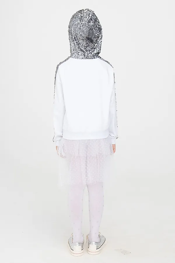 Худи NOTA BENE, белый,серебряный - фото 2