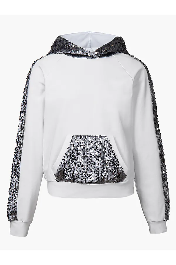 Худи NOTA BENE, белый,серебряный - фото 2