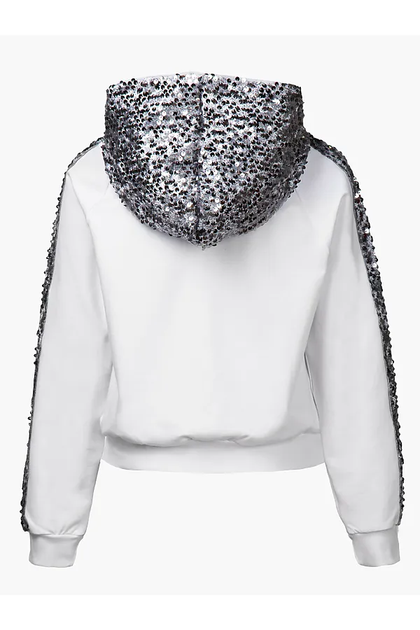 Худи NOTA BENE, белый,серебряный - фото 2