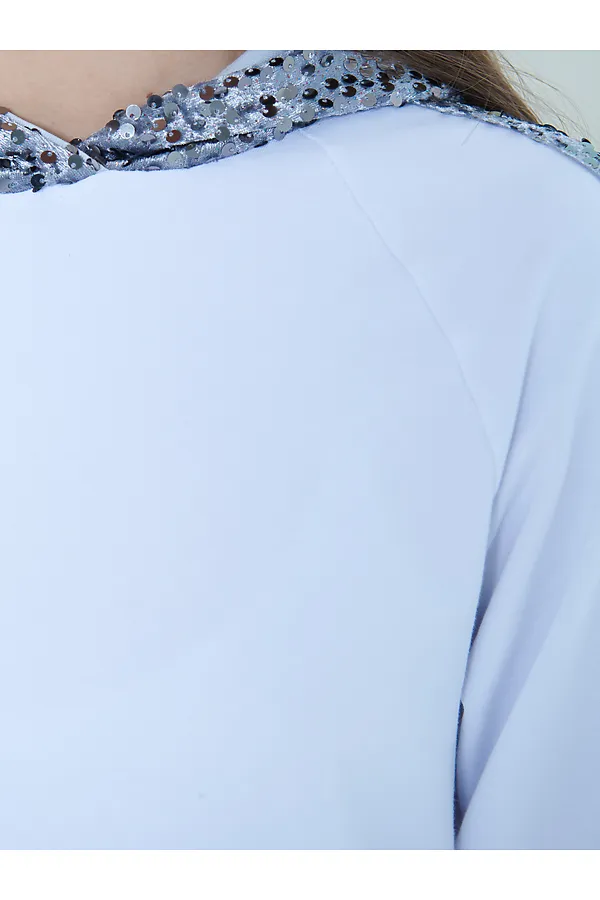 Худи NOTA BENE, белый,серебряный - фото 2