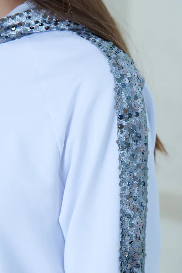 Худи NOTA BENE, белый,серебряный - фото 2