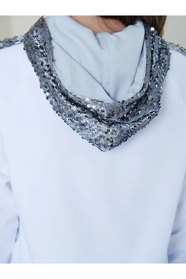 Худи NOTA BENE, белый,серебряный - фото 2