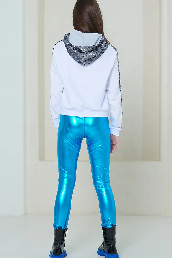 Худи NOTA BENE, белый,серебряный - фото 2